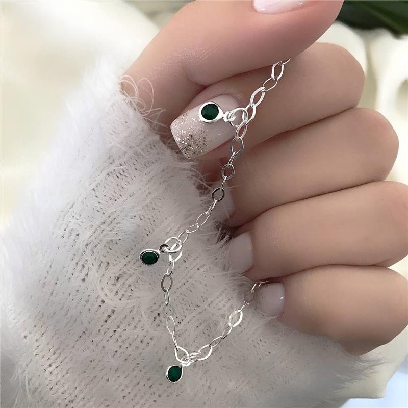 PULSEIRA PRATA 925 PEDRAS COLORIDAS