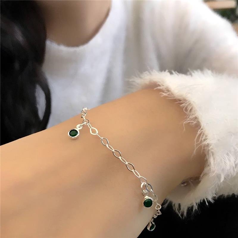 PULSEIRA PRATA 925 PEDRAS COLORIDAS