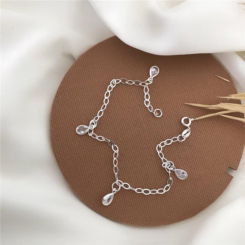 PULSEIRA PRATA 925 PEDRAS GOTA