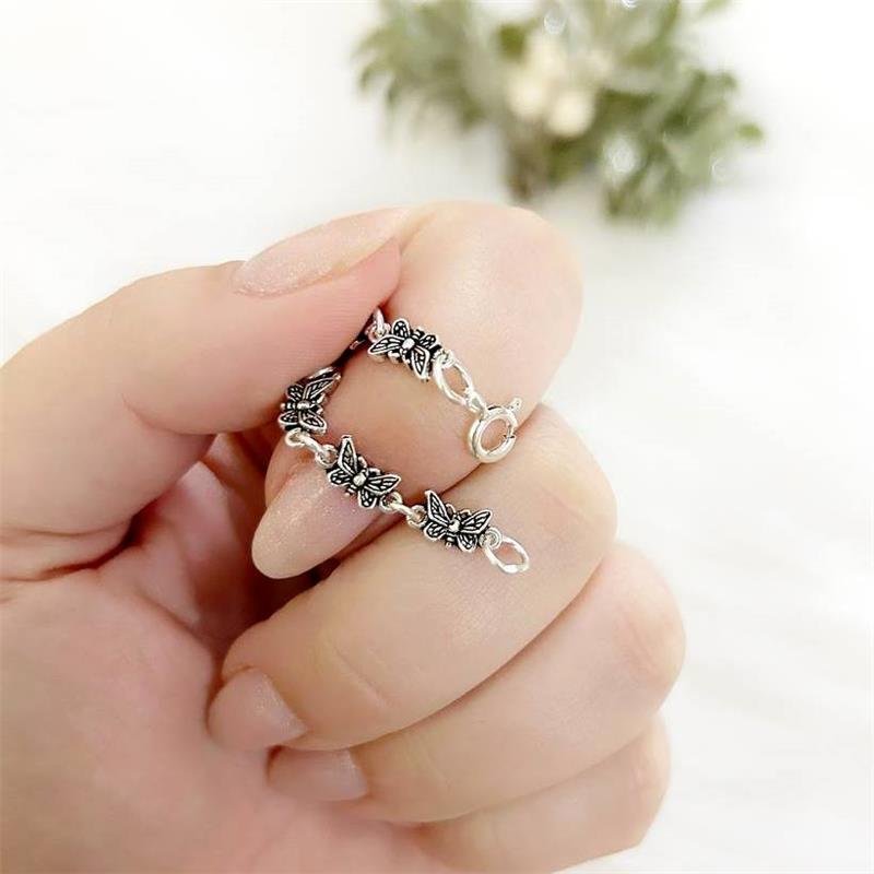 PULSEIRA PRATA 925 PEKUN BORBOLETAS