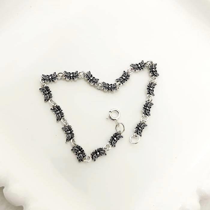 PULSEIRA PRATA 925 PEKUN BORBOLETAS