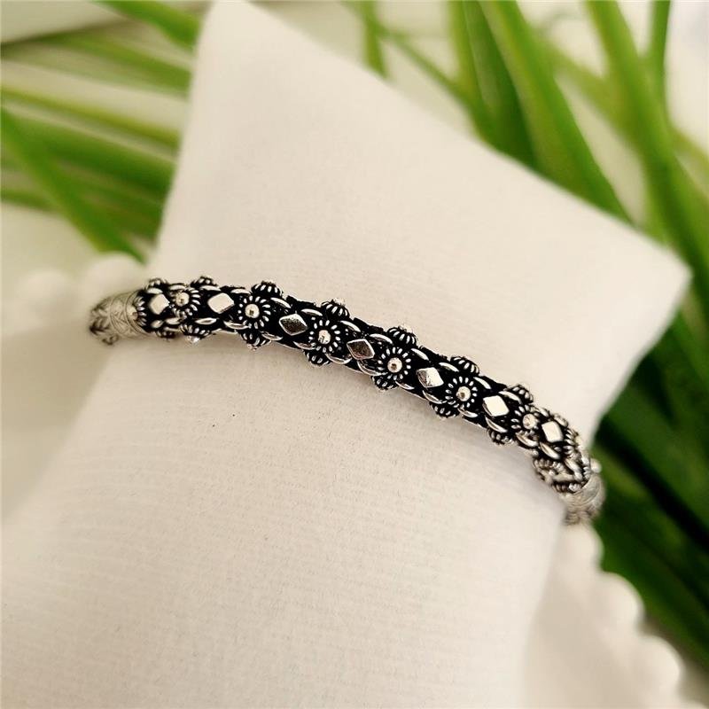 PULSEIRA PRATA 925 PEKUN CORDA COM LOSANGOS