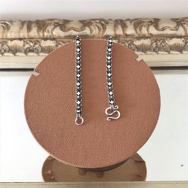 PULSEIRA PRATA 925 PEKUN FLORZINHA COM VARIAÇÕES