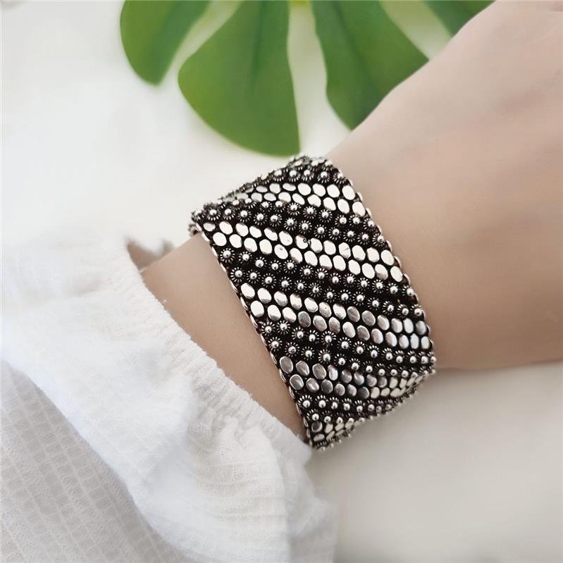 PULSEIRA PRATA 925 PEKUN LARGA ZIG ZAG