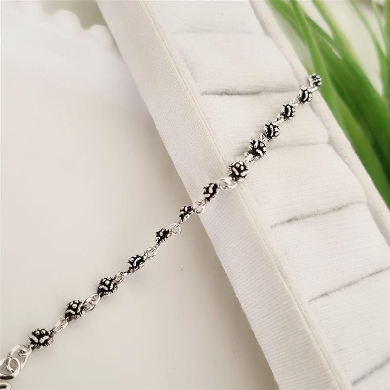 PULSEIRA PRATA 925 PEKUN ROSAS PEQUENAS