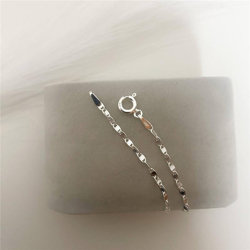 PULSEIRA PRATA 925 PIASTRINE 19 CM