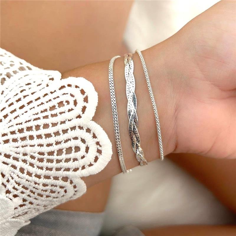 PULSEIRA PRATA 925 PIPOCA 