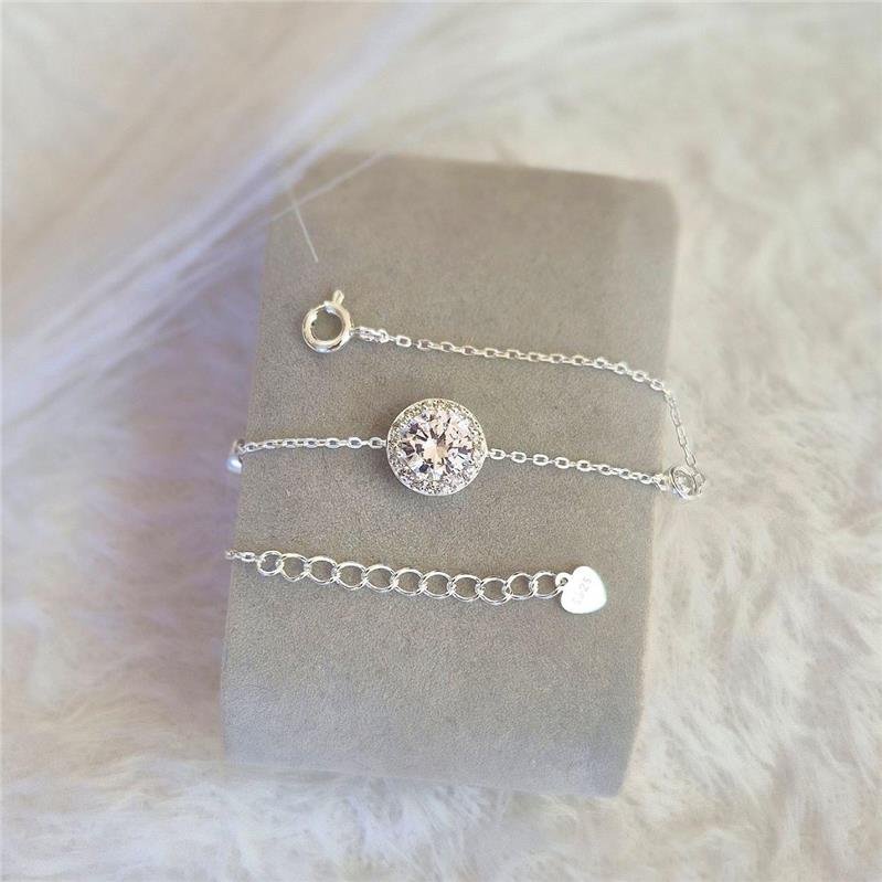 PULSEIRA PRATA 925 PONTO LUZ CRAVEJADO