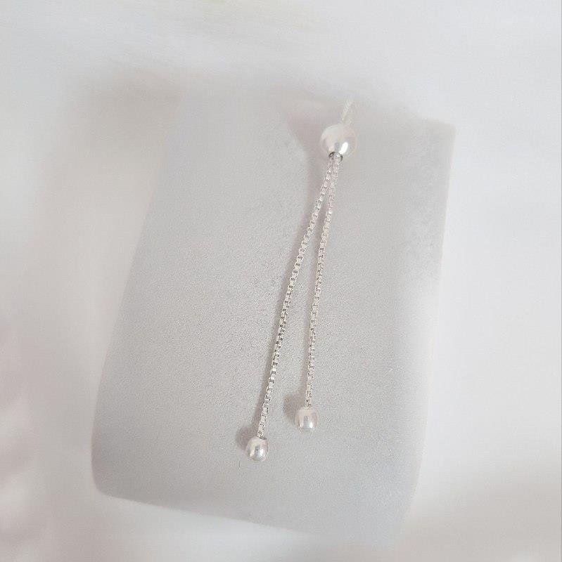 PULSEIRA PRATA 925 REGULÁVEL 3 PEDRAS NATURAIS EM GOTA