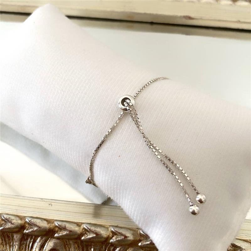 PULSEIRA PRATA 925 REGULÁVEL GOMOS