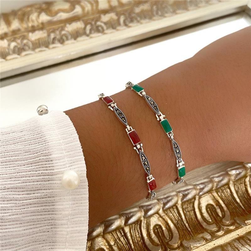 PULSEIRA PRATA 925 REGULÁVEL GOMOS