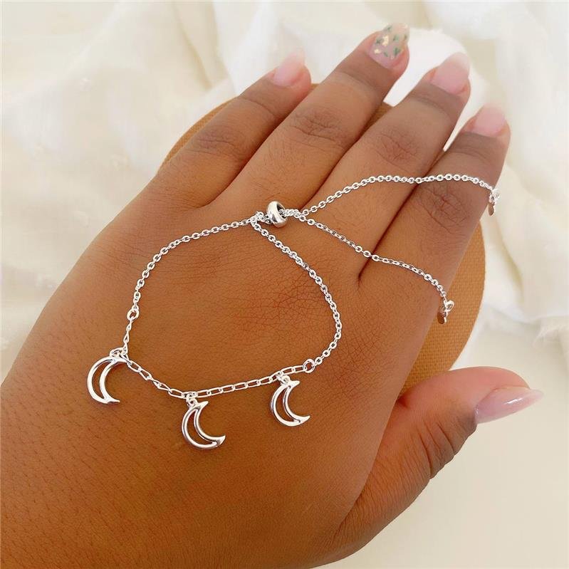 PULSEIRA PRATA 925 REGULÁVEL LUA