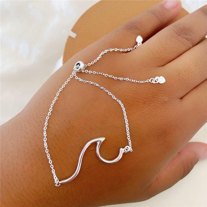 PULSEIRA PRATA 925 REGULÁVEL ONDA