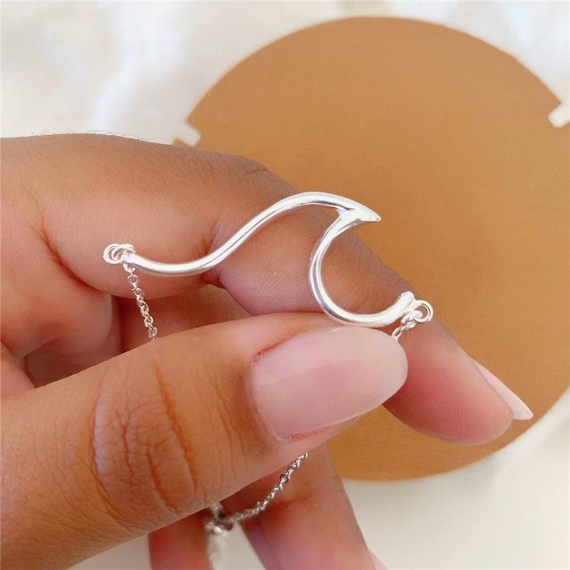 PULSEIRA PRATA 925 REGULÁVEL ONDA