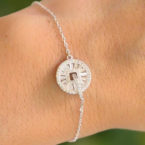 PULSEIRA PRATA 925 RODA CRAVEJADA