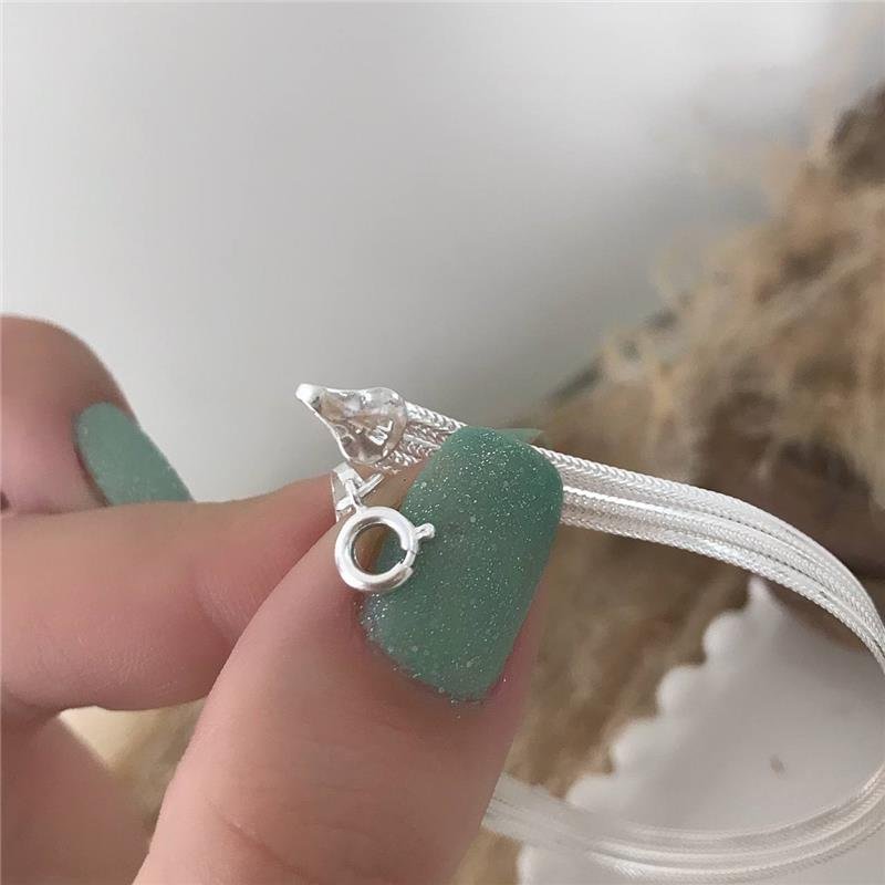 PULSEIRA PRATA 925 TRÊS FIOS LAMINADA