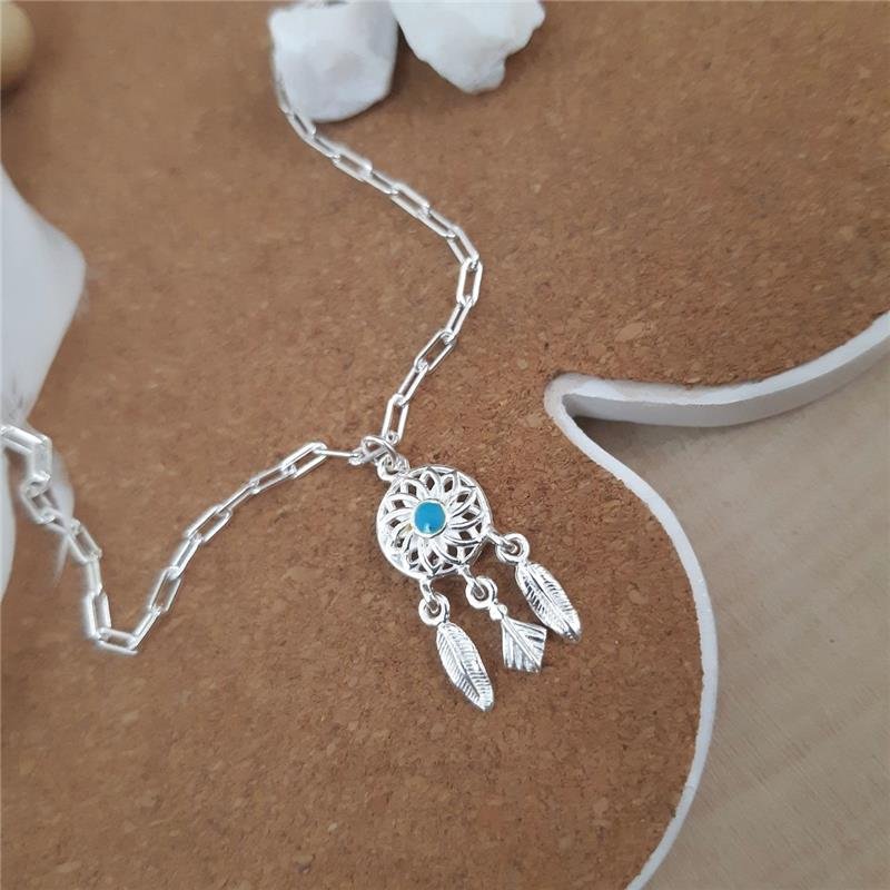 TORNOZELEIRA PRATA 925 FILTRO DOS SONHOS