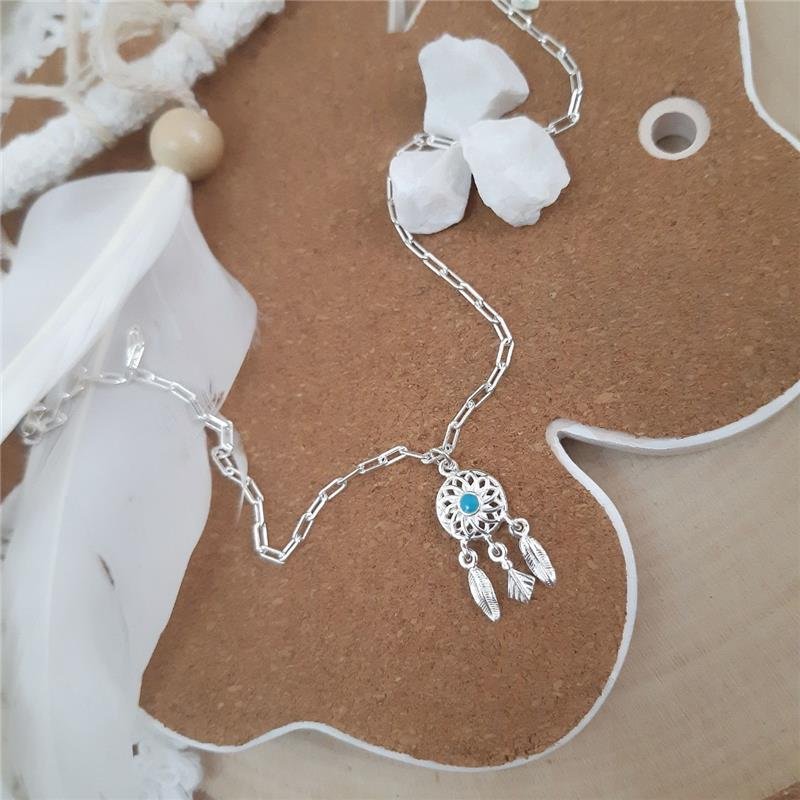 TORNOZELEIRA PRATA 925 FILTRO DOS SONHOS