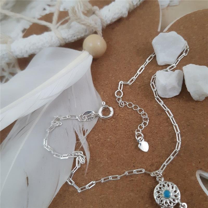 TORNOZELEIRA PRATA 925 FILTRO DOS SONHOS