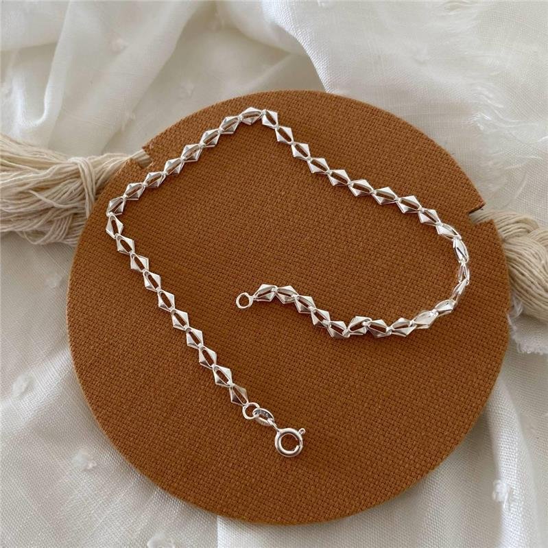 TORNOZELEIRA PRATA 925 LOSANGO