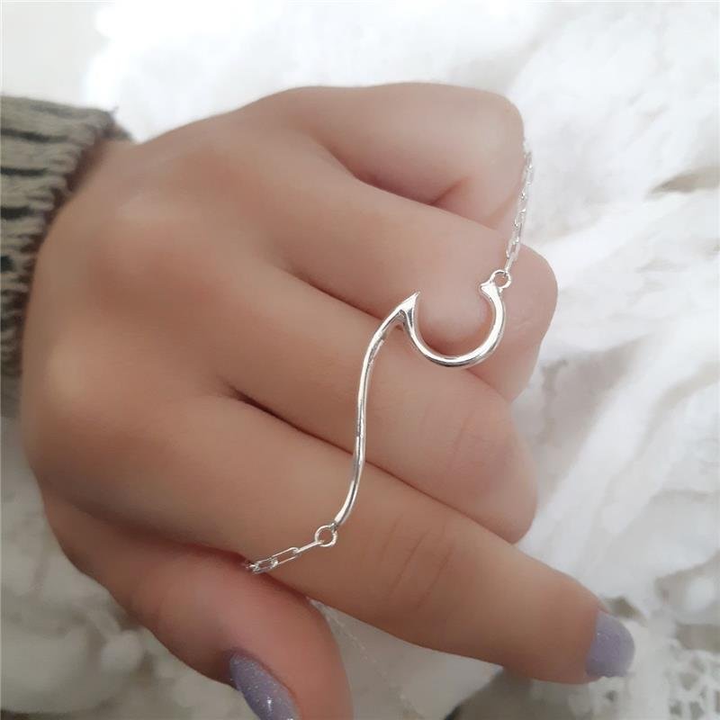 TORNOZELEIRA PRATA 925 ONDA LISA