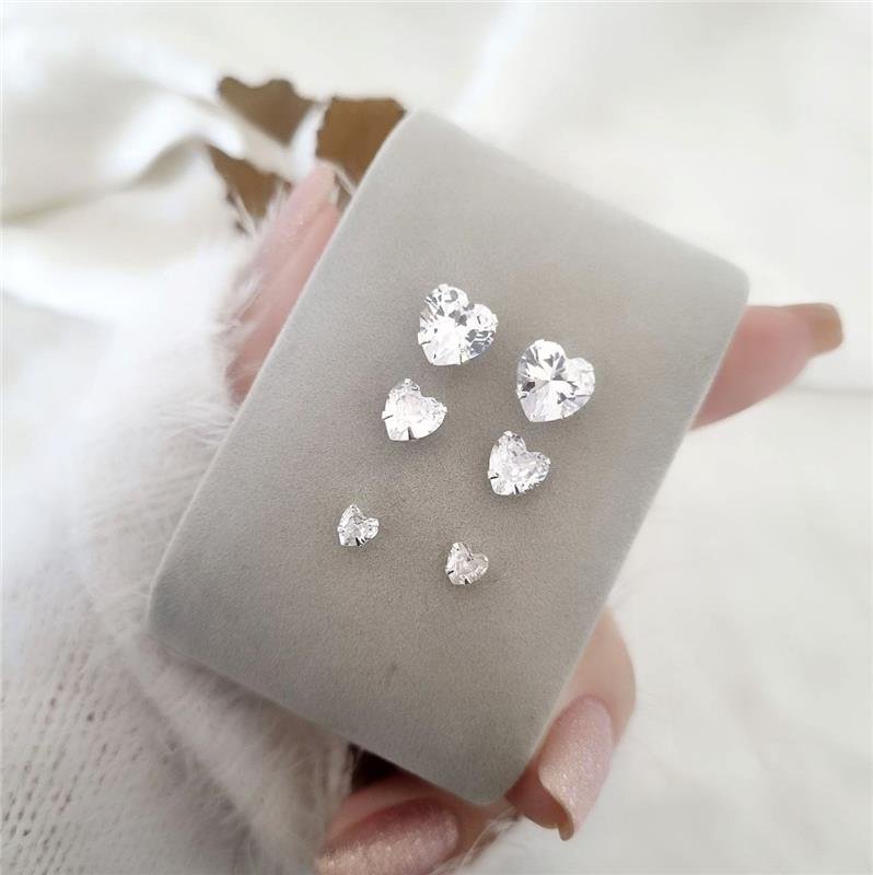 TRIO BRINCO PRATA 925 PONTO LUZ CORAÇÃO